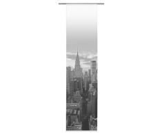 Home Fashion 86539-796 Schiebewand Digitaldruck New York / 300 x 60 cm, Deko, schwarz-weiß