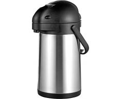 Esmeyer Isolierkanne, Edelstahl, schwarz/Silber, 17.5 x 17.5 x 34 cm