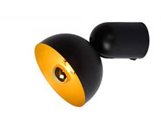 Lucide VIDOR Wandleuchte, Metall, 25 W, Schwarz, Gold