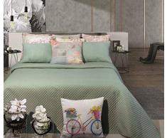 Leiper Tagesdecke 250 x 270 grün Vintage