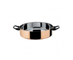 Alessi LA Cintura di Orione“ Servierpfanne 24cm ∅, Kupfer, Silber, 24 cm
