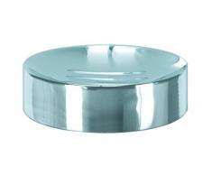 Kleine Wolke Shine Seifenschale, Porzellan, Silber, 10.2 x 10.2 x 3 cm