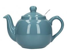 London Pottery Teekanne mit Filter, für 2 Tassen, Grün, Keramik, Aqua, 2 Cup