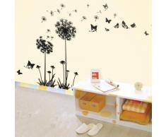 Walplus - Löwenzahn Pusteblume Wand Sticker Aufkleber Heim Dekoration