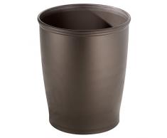 iDesign 93430EU Kent Badaccessoires, Runder Abfalleimer, Bronze