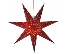 Best Season Papierstern Galaxy, ca. 60 cm Ø, rot, Papier, 6 x 6 x 1.6 cm