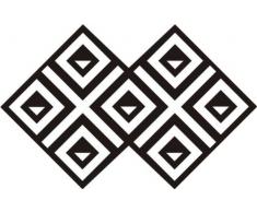 INDIGOS Wandtattoo, Vinyl, violett, 96 x 61 cm