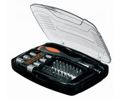 Black+Decker Schraubendreher mit Ratsche (40-teilig, in stabiler Kassette, mit Softgriff) A7062