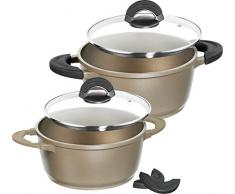 IMPERA Aluguss Kochtopf-Set, 4-tlg., Champagne Gold
