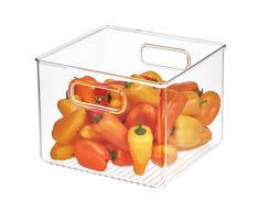 InterDesign Cabinet/Kitchen Binz Aufbewahrungsbox, großer Küchen Organizer aus Kunststoff, durchsichtig