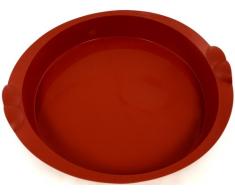World Cuisine Silikonform mit Antihaftbeschichtung Quiche/Tart 11in rot