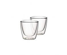 Villeroy & Boch Artesano Hot & Cold Beverages Becher M, 2er-Set, 220 ml, Borosilikatglas, Klar