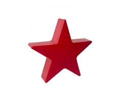 8 seasons design | Stern Deko Stimmungsleuchte Shining Star (E27, Ø 60 cm, IP44 niederschlagsbeständig, Winterdekoration, Beleuchtung für Garten & Haus) rot
