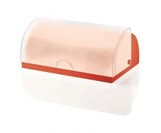 Fratelli Guzzini Brotkasten mit satiniertem Deckel, Rot, Einheitsgröße