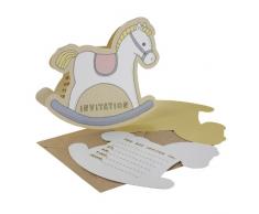 Ginger Ray Tortendekorationen Schaukelpferd Cupcake-Wraps (10 Stück), gemischt Einladungen gemischt