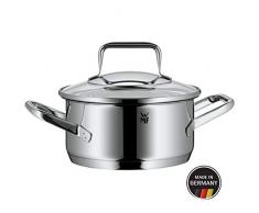 WMF Trend Kochtopf 16cm, Glasdeckel, Bratentopf 1,4l, Cromargan Edelstahl poliert, Topf Induktion, unbeschichtet, backofengeeignet