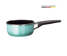 Silit Modesto Line Stielkasserolle, 16 cm, ohne Deckel, Kochtopf 1,3l, Silargan Funktionskeramik, Topf Induktion, grün
