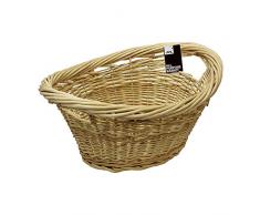 JVL Wäschekorb Silberweide integrierte Griffe 60x45x25 cm