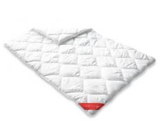 Badenia Bettcomfort Trendline Mono Ganzjahresdecke Steppbett Micro Kochfest, 155 x 220 cm, weiß