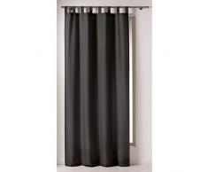 Douceur DIntérieur - 1604822, Vorhang Passanten , 140 X 260 Cm , Punchy , Polyester Unifarben , Schwarz