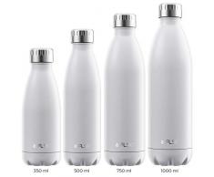 FLSK Das Original New Edition Edelstahl Trinkflasche – Kohlensäure geeignet | Die Isolierflasche hält 18 Stunden heiß und 24 Stunden kalt | ohne BPA und rostfrei