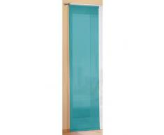 Gardinenbox Preisgünstiger Flächenvorhang Schiebegardine, transparent, Unifarben, mit Zubehör, 245x60, Türkis, 85589