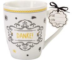 Sheepworld 59262 Lieblingstasse Danke, Cappuccino-Tasse, mit Geschenk-Anhänger