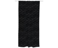 Vallila Ropina, Grafik Muster, Vorhang 140x250 Schwarz/Weiss Baumwoll-Mischgewebe 250 x 140 cm