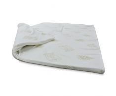 Matratzenauflage, Doppelbett, Memory Foam, Aloe-Vera-Bezug, 5 cm Höhe, 160 x 190 cm