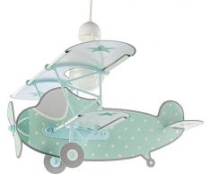 Dalber Stars Hängelampe Kinder, Plastik, E27, 1 W, Grün, 50 x 64 x 40 cm