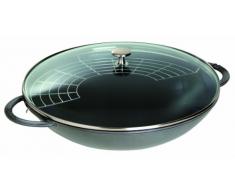 Staub Wok, Induktionsgeeignet, Gusseisen, Graphitgrau, 37 cm, 1 Einheiten
