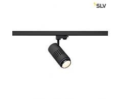 SLV STRUCTEC Zooming Lens Strahler für 3Phasen Hochvolt-Stromschiene, Aluminium, schwarz