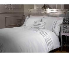 Belle Amie Weiß Kristall-Bettbezug/Bettwäsche-Set - für Doppelbett