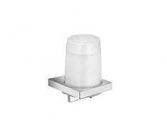 KEUCO Original Ersatz-Stülpbecher, Echt-Kristallglas weiß mattiert, Durchmesser 72 mm, Glasaufsatz, Ersatzglas, für Lotionspender Edition 11 (11152)