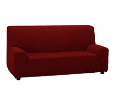 Martina Home Sofabezug, 3-sitzig, Beige/Rot, 180-240 cm