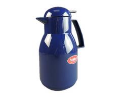 Helios Isolierkanne Top aus hochglänzendem Hartplastik mit Drehverschluss, weiß, 1 l