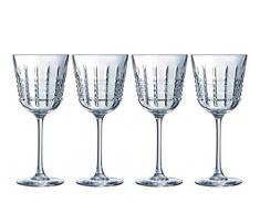 Cristal dArques L8235 Rendez-Vous Rotweingläser 4er Set aus hochwertigem Kristallglas, 4 Weingläser à 35 cl, dickwandig und robust, Kwarx-Glas