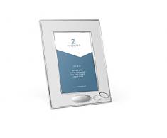 Zilverstad Fotorahmen Amore 13x18 cm, mit Gravurplatte, Zink-Legierung, Silberfarben, 1.2 x 18.2 x 23.5 cm