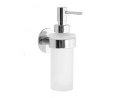 SMEDBO Soap Dispenser Wallmount, Polished Chrome YK369 Zeithalter mit Seifenspender poliert, silber, 6.5 x 8.3000000000000007 x 24 cm
