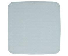 Sealskin Rubelle Duscheinlage aus hautfreundlichem Gummi, Sicherheitseinlage für Dusche und Badewanne, Farbe: Blau, Größe: 52x52 cm