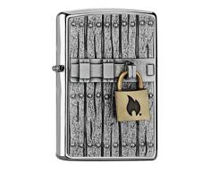 Zippo Close Vintage-Chrome Brushed-Spring 2017 Feuerzeug, Silber, One Size