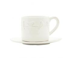 Clayre & Eef LBIKS Kaffeetasse mit untertasse 12 * 8 * 7/Ø 15 cm