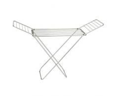 InterDesign 39756EU Brezio Ausziehbarer Wäscheständer aus Aluminium für Wirtschaftsküche - Silberfarben/poliert/grau, Rustproof Aluminum, Silver/Polished/Gray, 173,36 x 55,25 x 113,67 cm