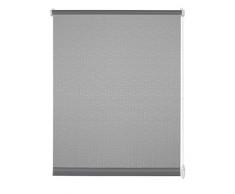 Gardinia Rollo zum Klemmen oder Kleben, Tageslicht-Rollo, Blickdicht, Alle Montage-Teile inklusive, EASYFIX Rollo Uni, Hellgrau, 90 x 210 cm (BxH)