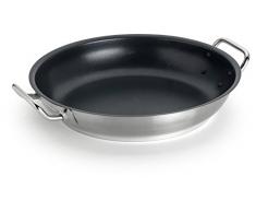 Pentole Agnelli Pfanne mit 2 Griffen, Edelstahl 24 cm Stahl