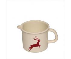 Riess 0040-071 Country-Hirschrot Krug, Durchmesser 12 cm, elfenbeinfarben