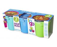 Sistema to Go Mikrowelle, Plastik, farblich Sortiert, 3 Stück