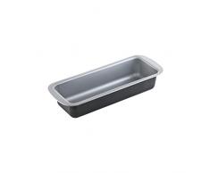 Berndes 053327 Backform Kastenform, Antihaft, 30 x 10,80 cm, grau/schwarz