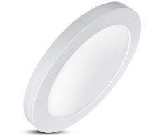 LED4U LD132 LED Panel mit Farbtemperatureinstellung WW 3000K + NW 4000K + CW 6000K Deckenlampe Super Slim Design 19mm (30W), 30 W