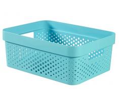 CURVER Infinity Box 11L Aufbewahrungsbox, Plastik, Molokai Blue, 35.6 x 26.6 x 13.6 cm